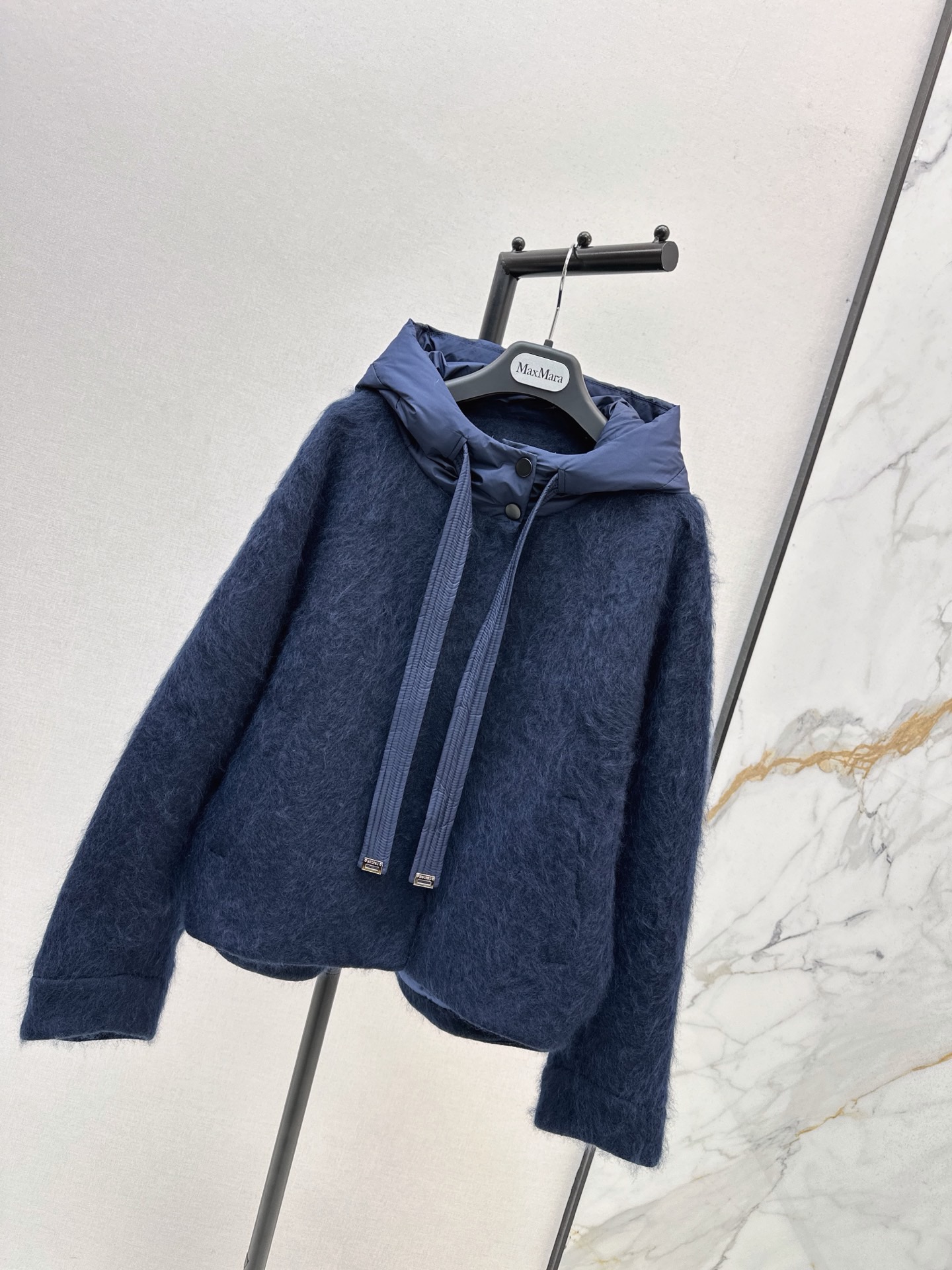 Max 26fw wool hooded jacket
