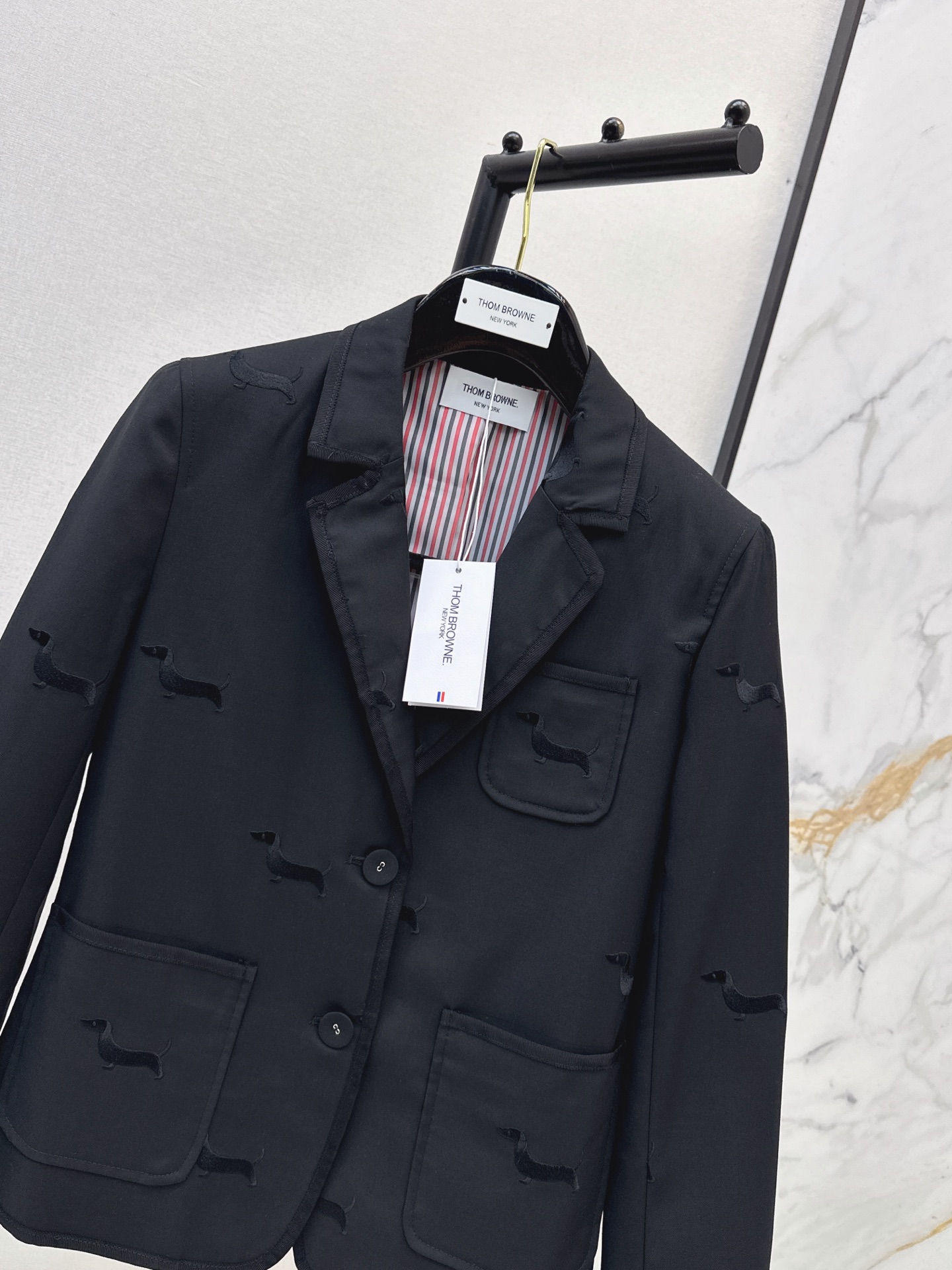 Thom 26fw embroidery blazer