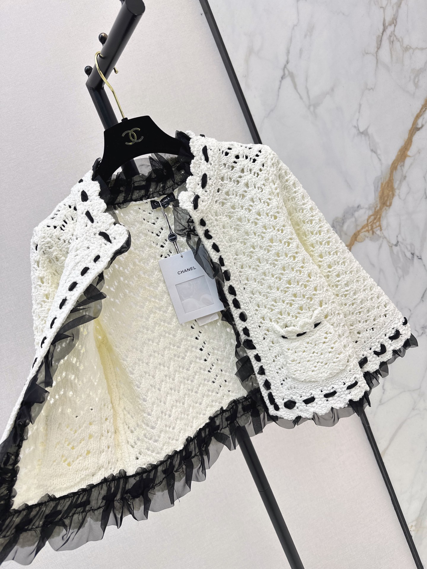 Chan 26fw hollow knit cardigan