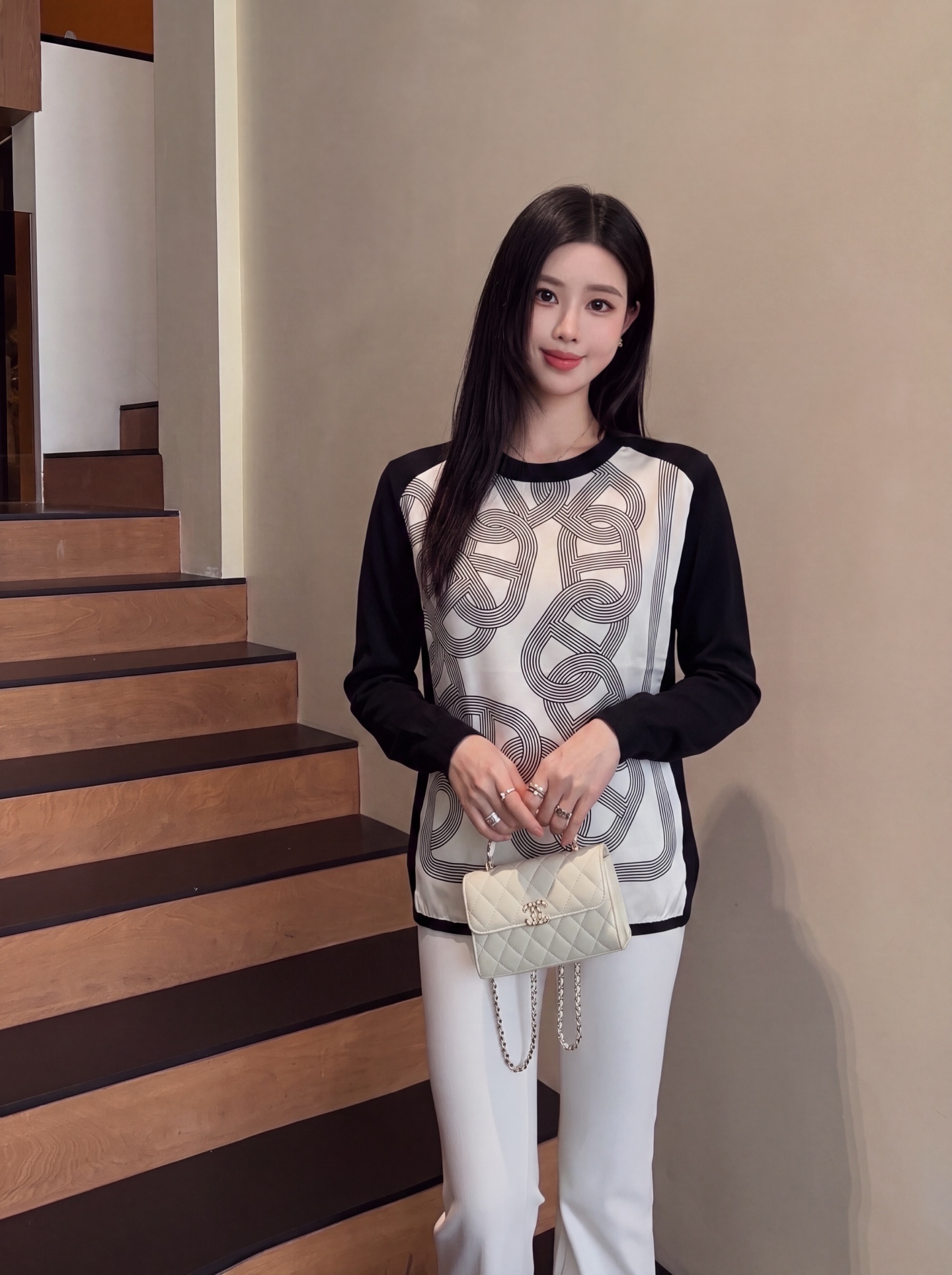 Her 26fw print knitwear