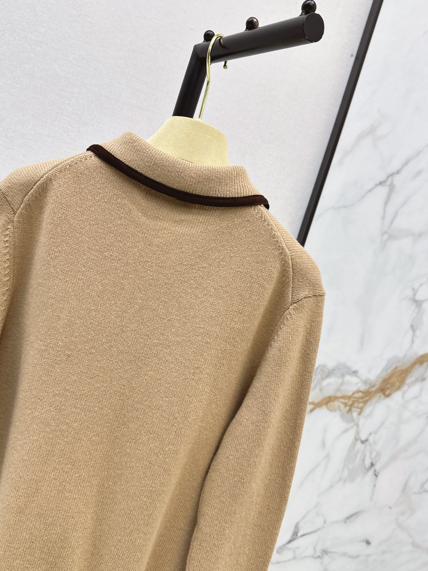 Miu 26fw zip-up knitswear