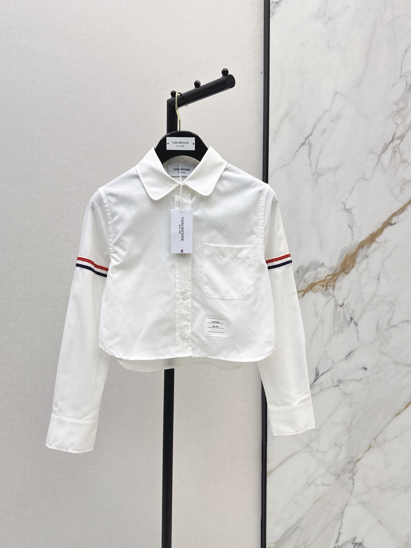 Thom 26fw cropped shirt