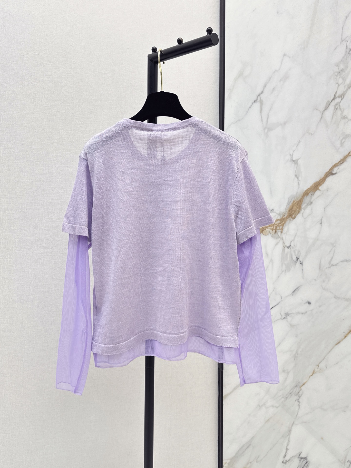 Chan 26ss 2in1 meash knitwear