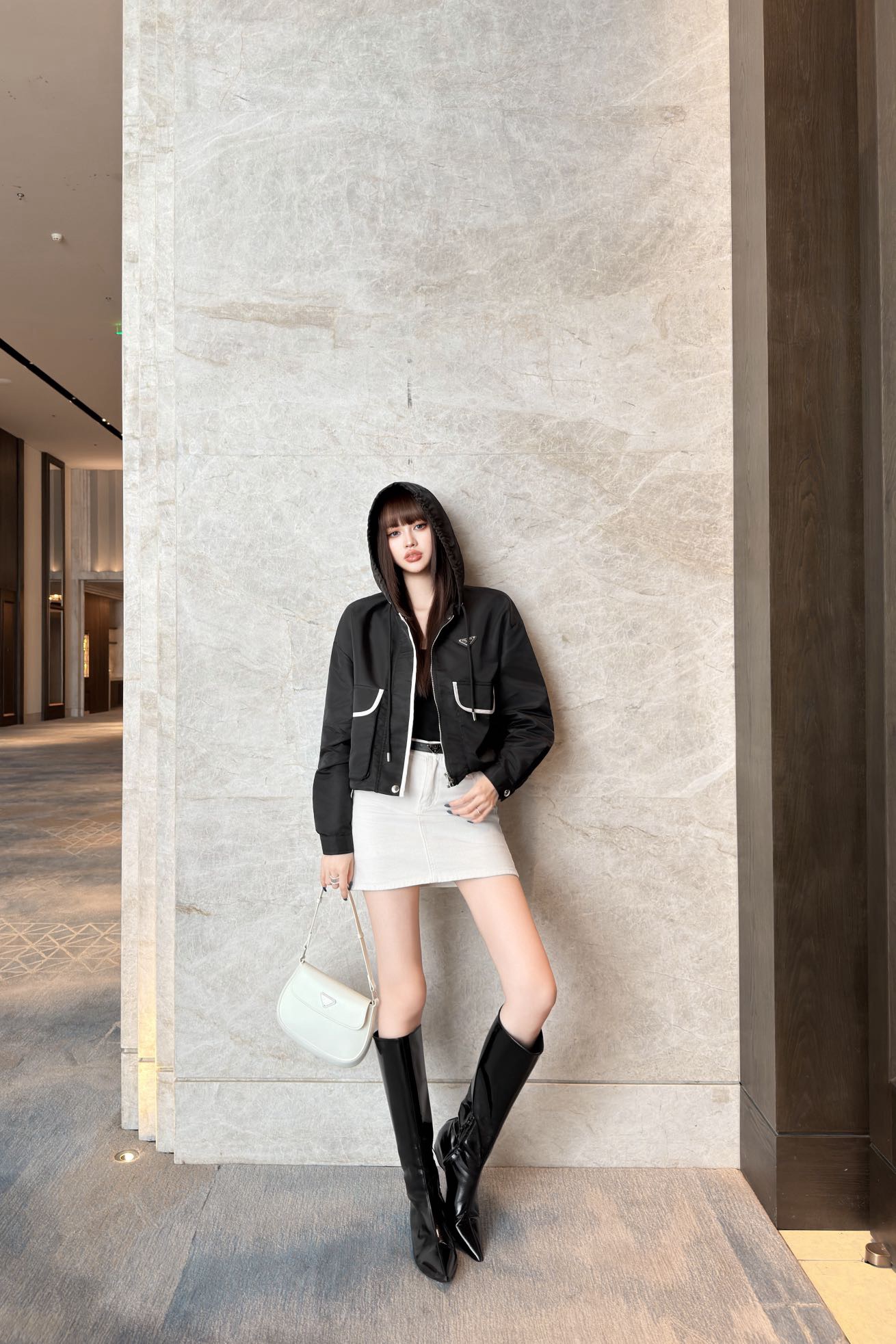 Pra 26fw hooded jacket