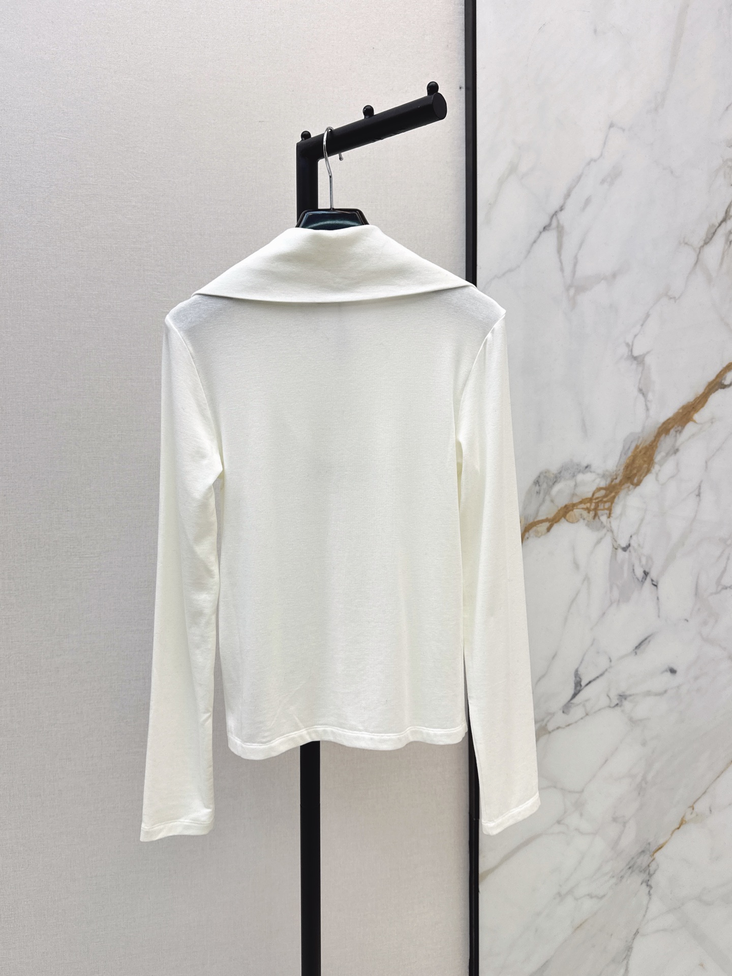Sain 26fw zip-up knit basic tee
