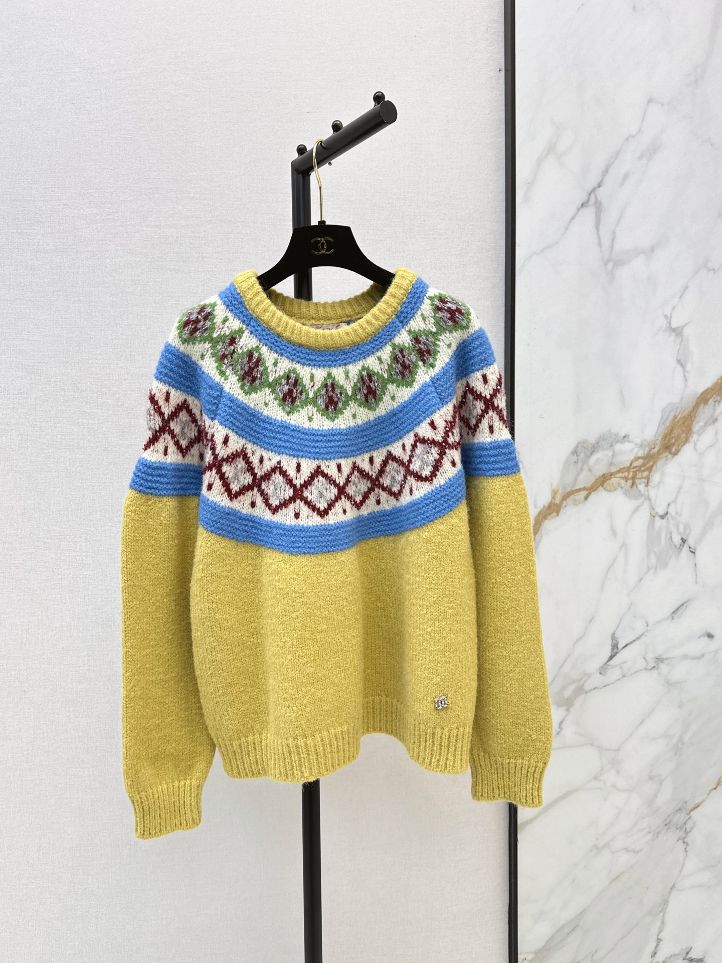 Chan 26fw jacquard sweater