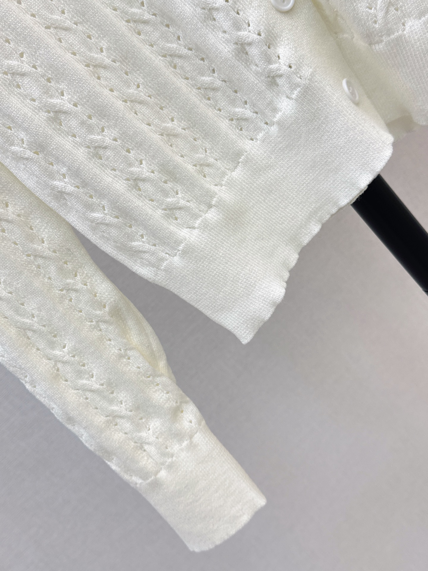 Miu 26fw cable knit cardigan
