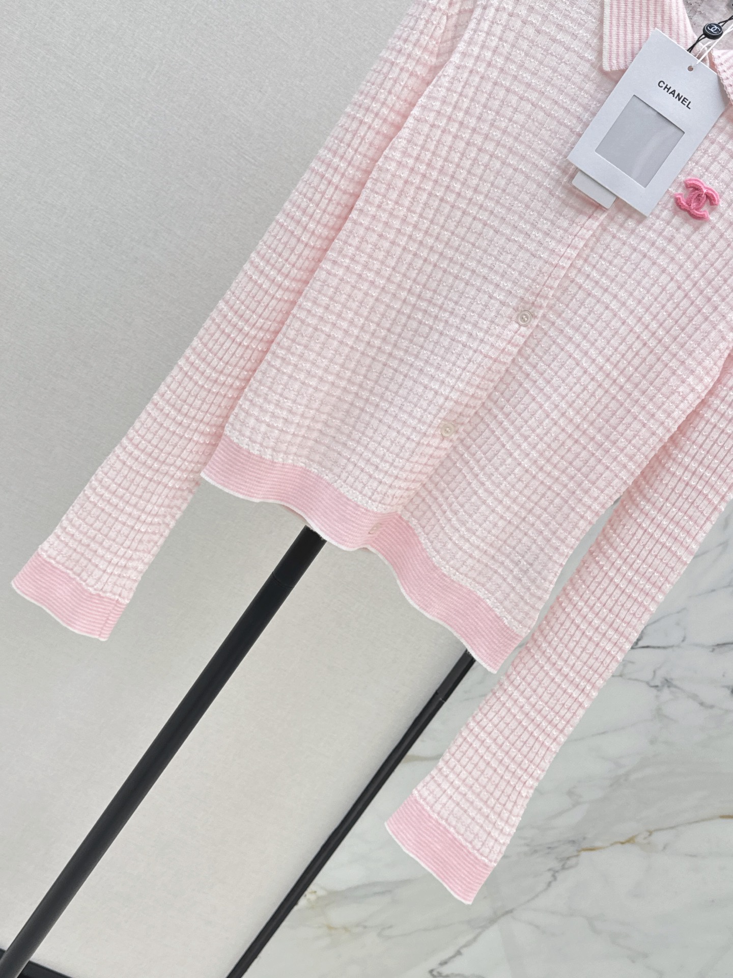 Chan 26fw embroidery knitwear