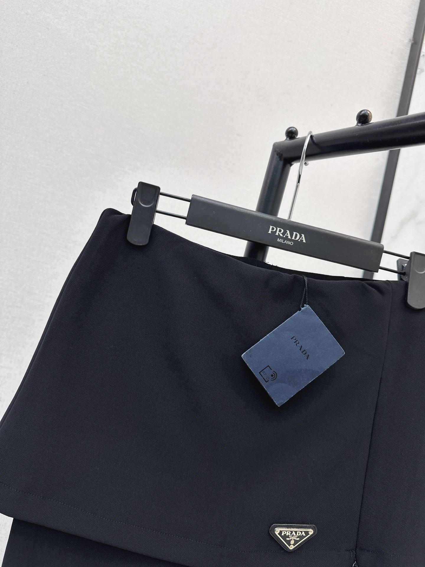 Pra 26fw skirt-overlay slim-fit pants
