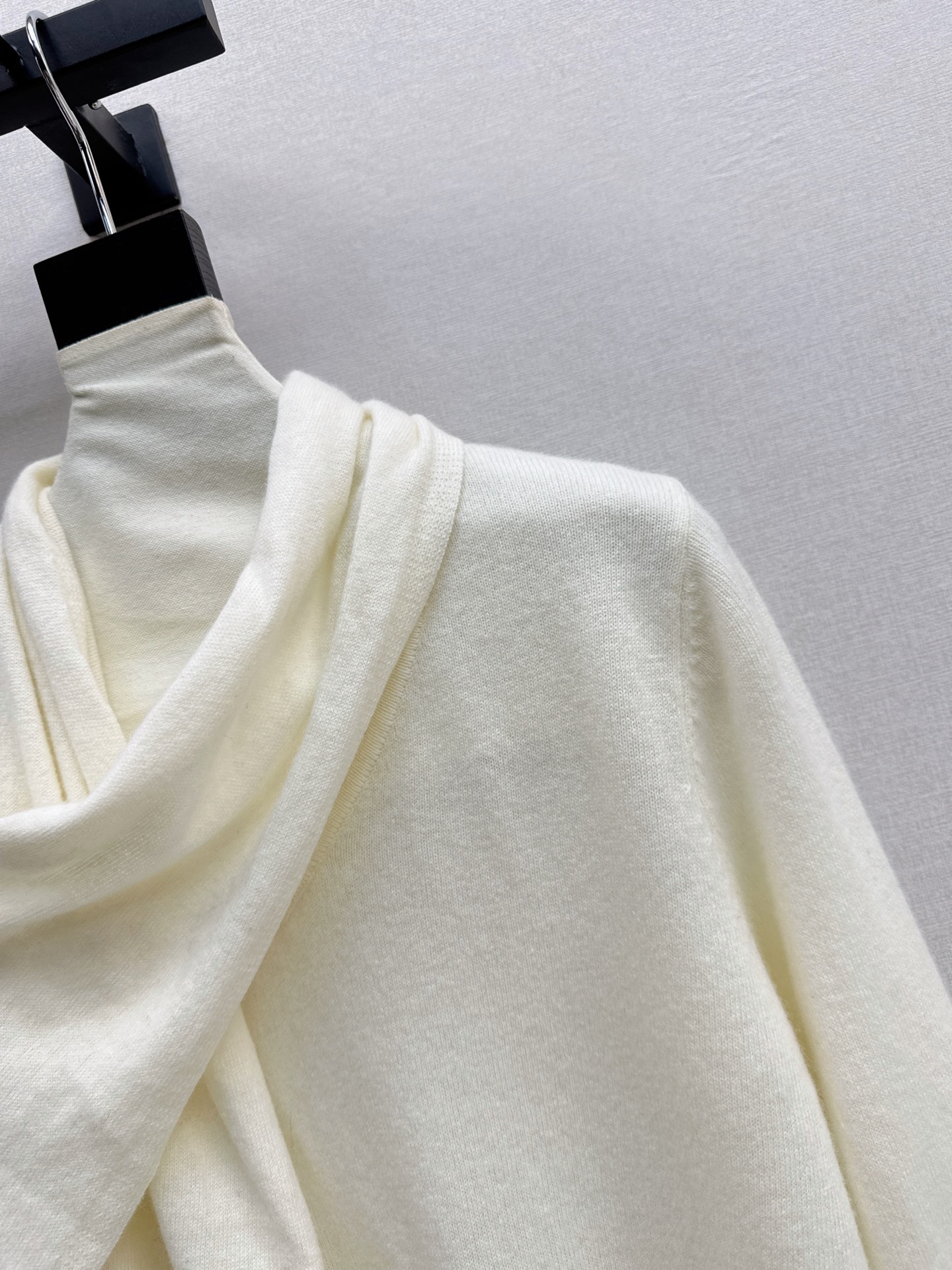 Row 26fw draped scarf-neck knit sweater