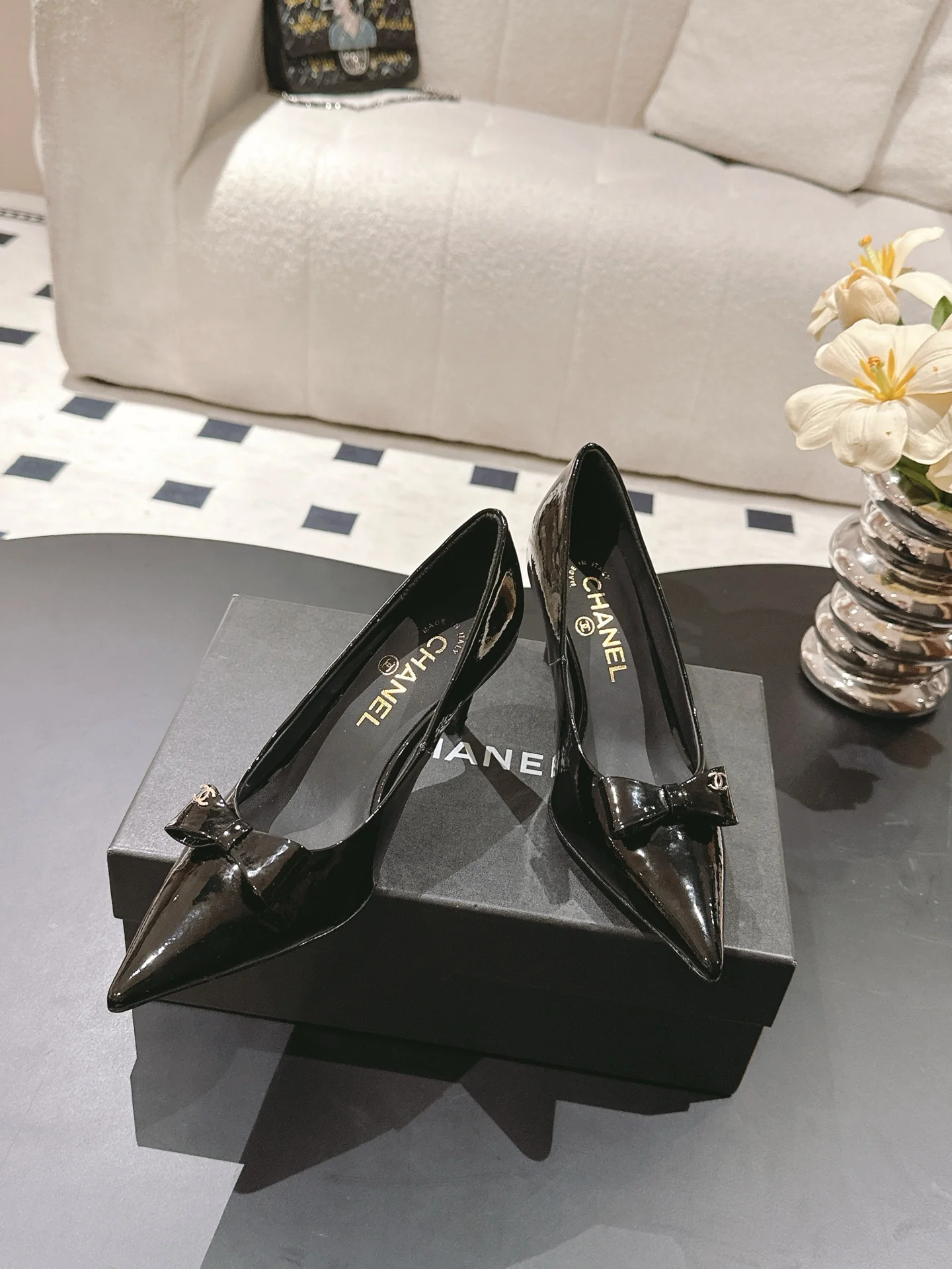 Chan 25fw pointed toe heeels