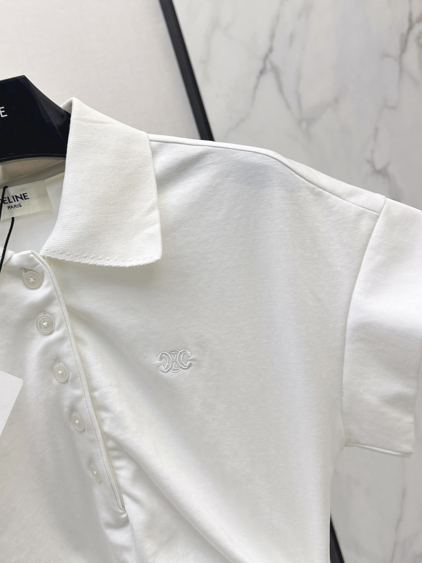 Celi 26ss polo side ruched dress