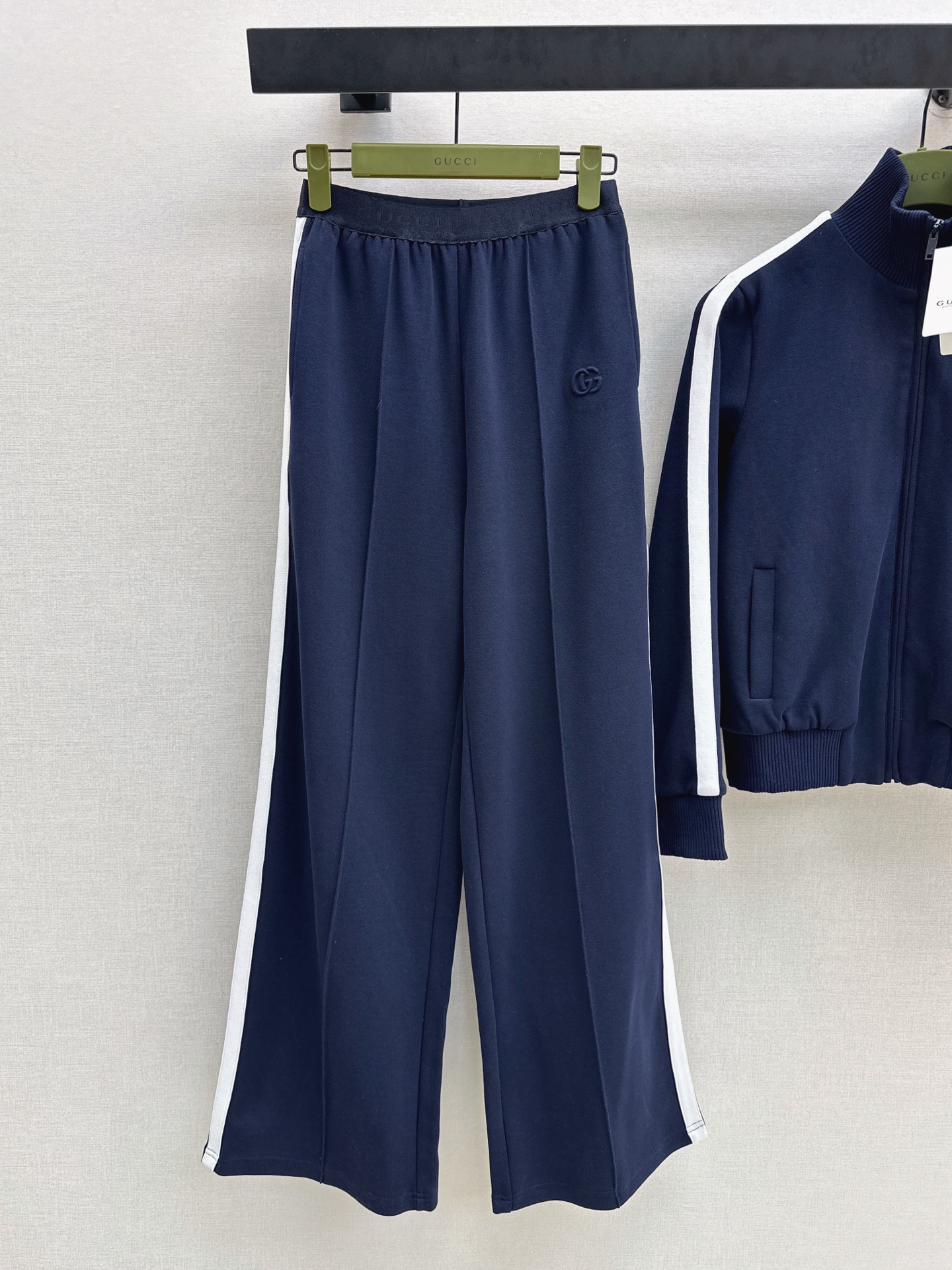 Guc 26fw zipper jacket vest pants sets