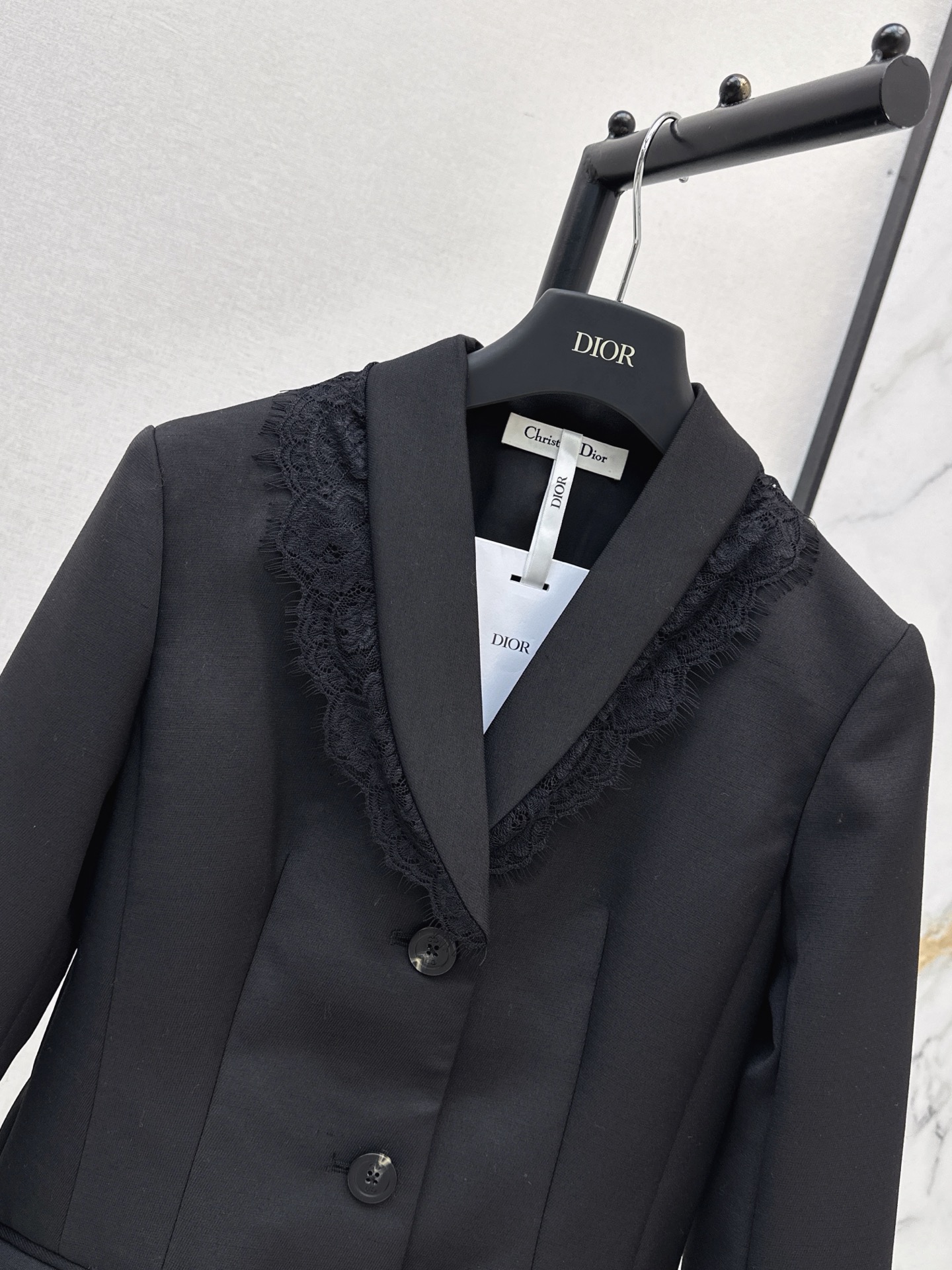 CD 26fw contract lace blazer