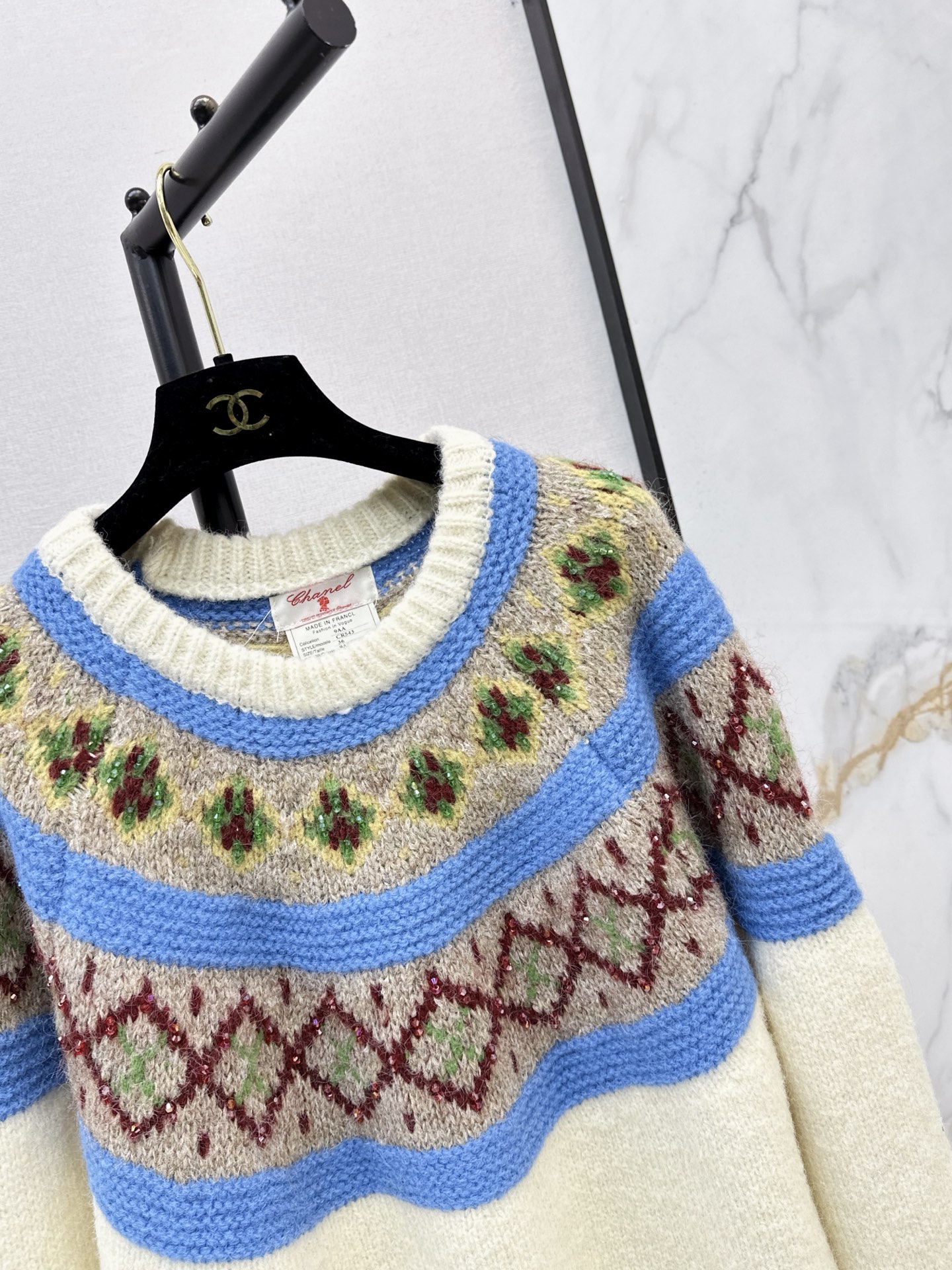 Chan 26fw jacquard sweater