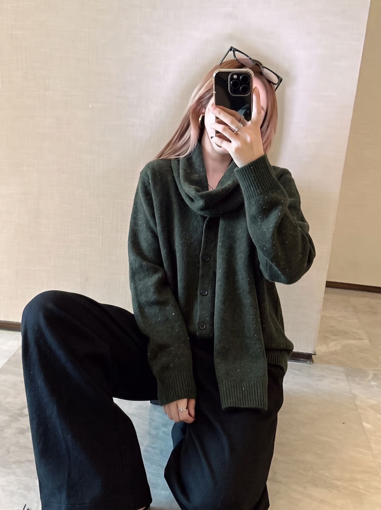 Row 26fw knit shawls cardigan sets