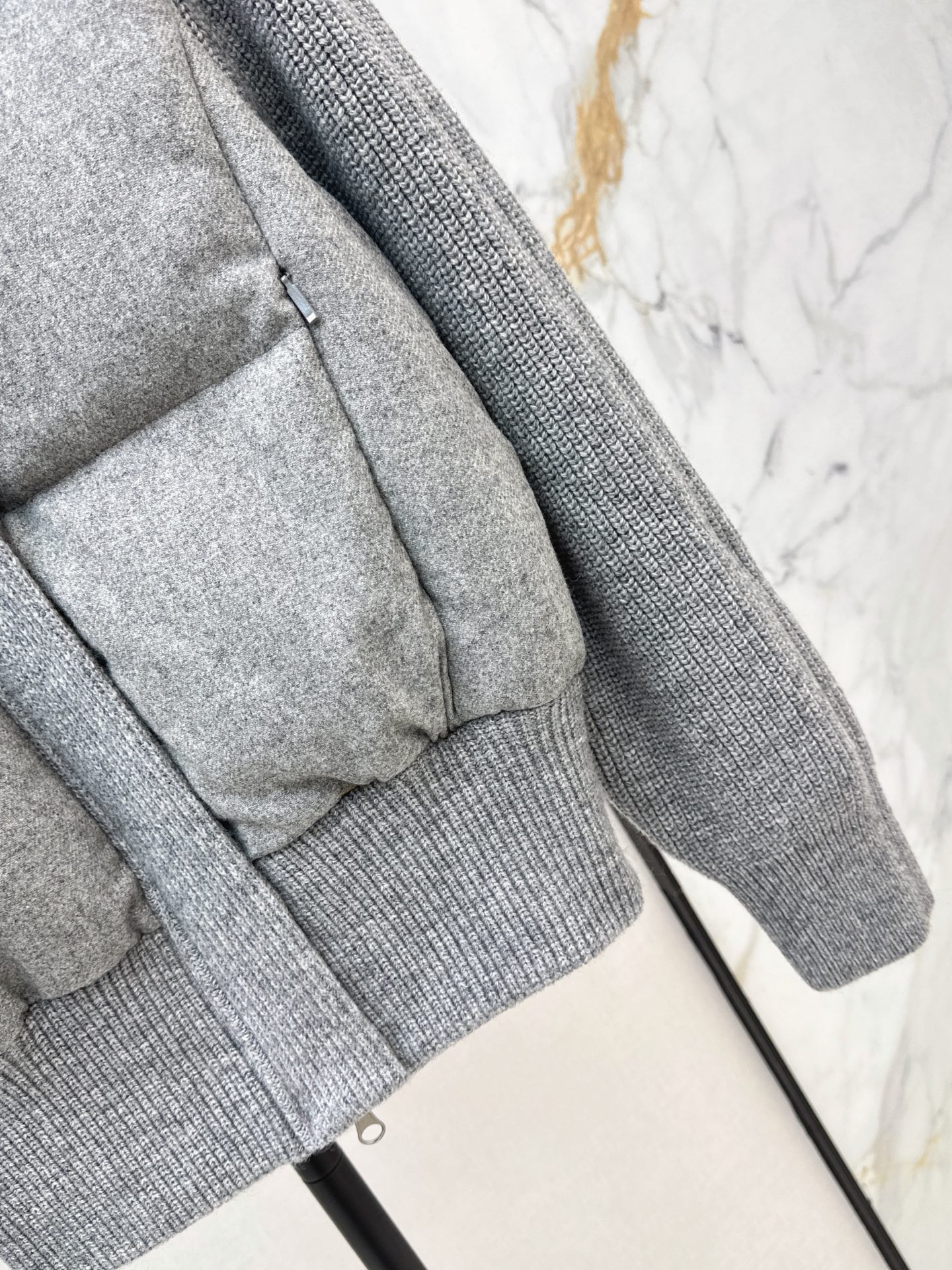 Thom 26fw knit contract down jacket