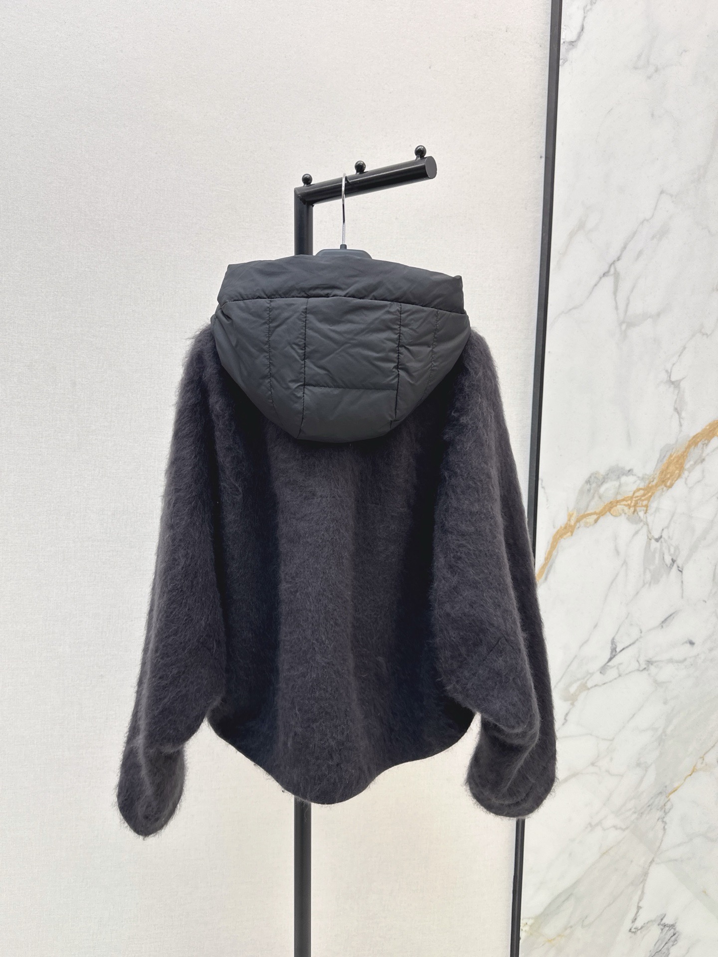 Max 26fw wool hooded jacket