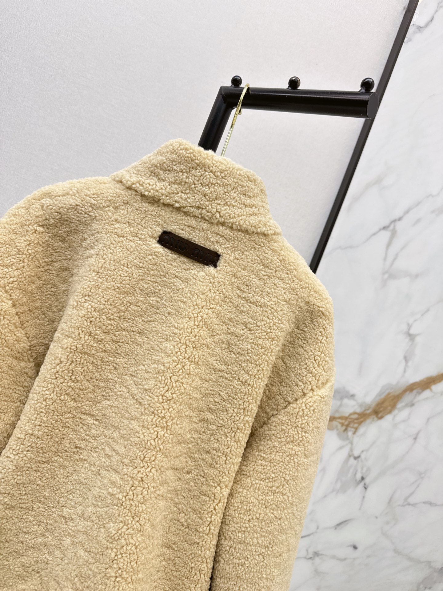 Miu 26fw faux shearling jacket