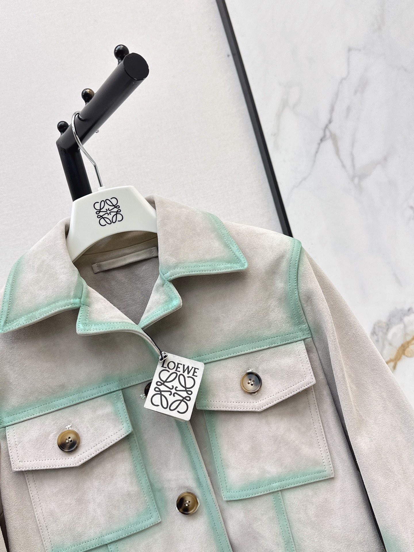 Loui 26fw suede leather jacket