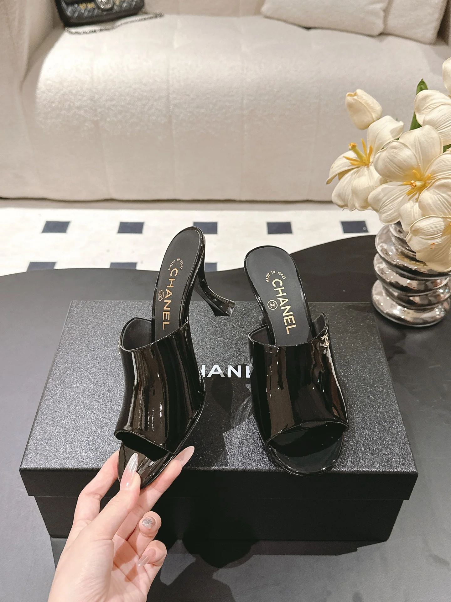 Chan 25fw heels sandals