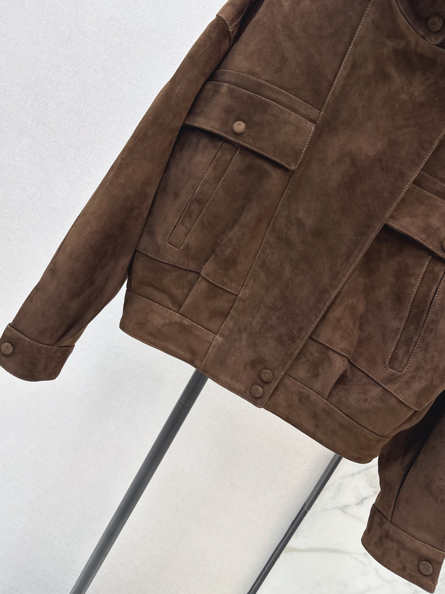 Sain 26fw suede leather jacket