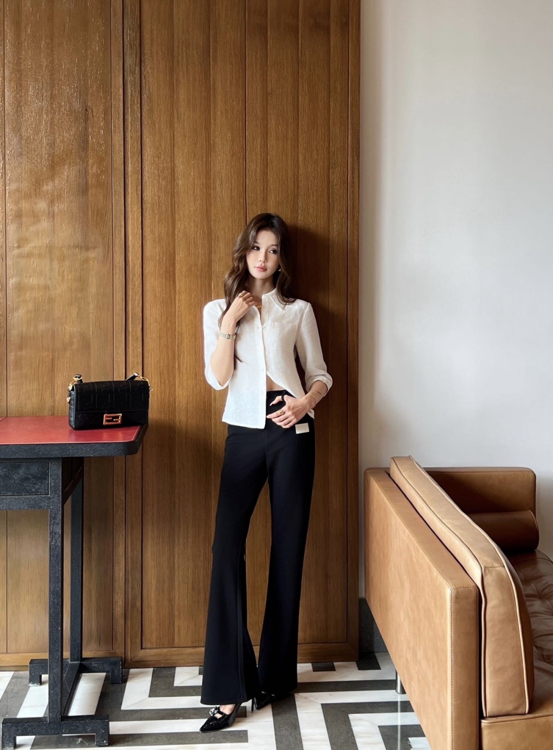 Fen 26fw flared pants
