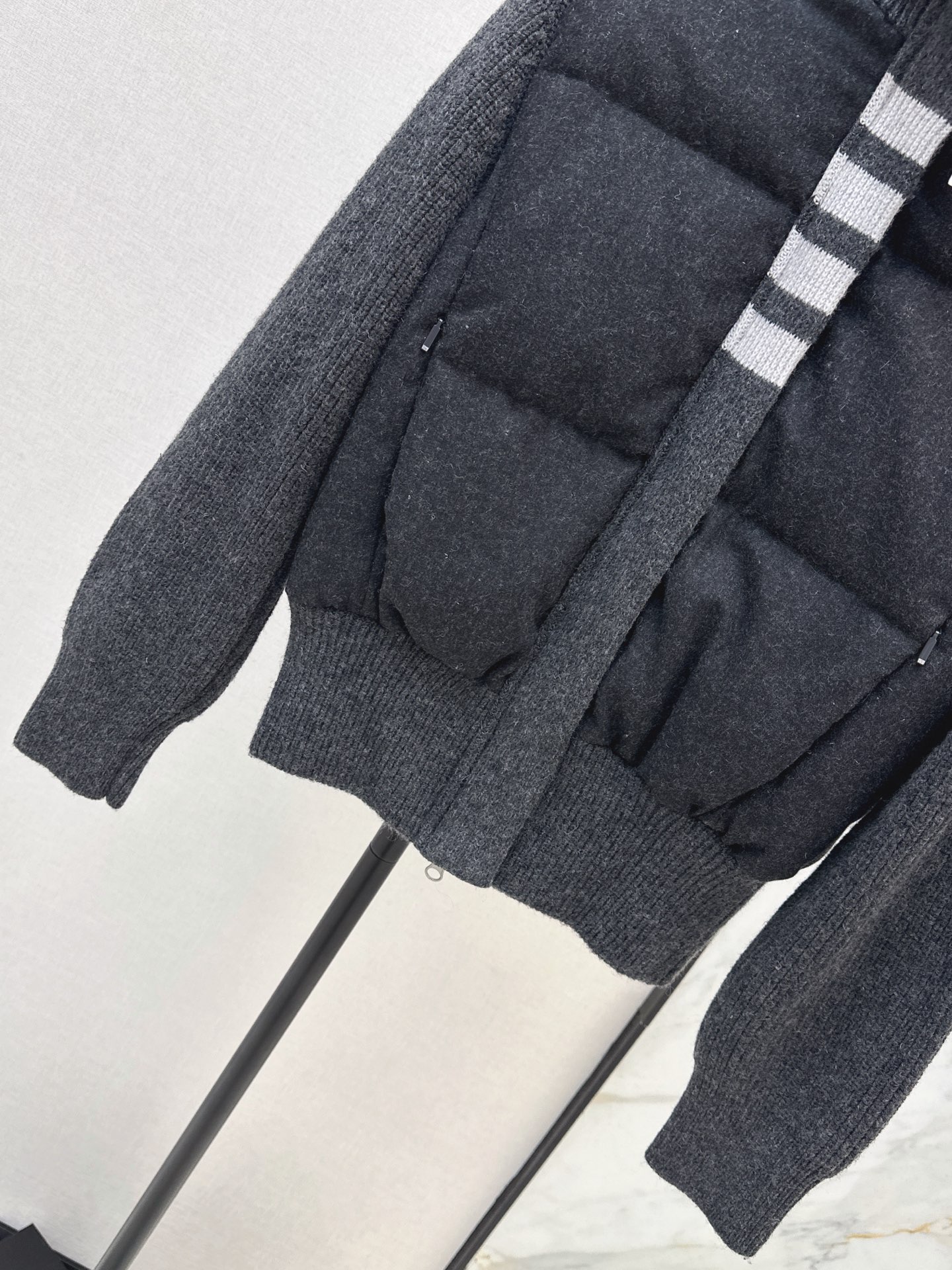 Thom 26fw knit contract down jacket