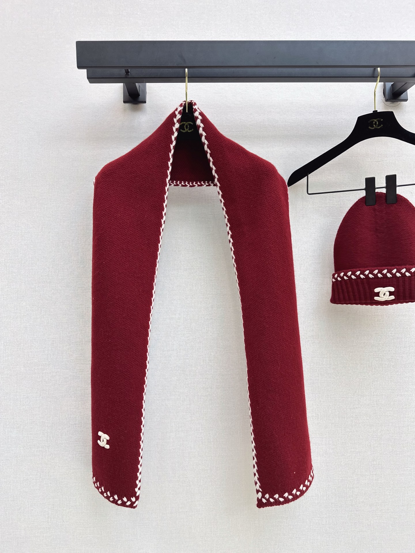 Chan 26fw knit beanie scarf sets