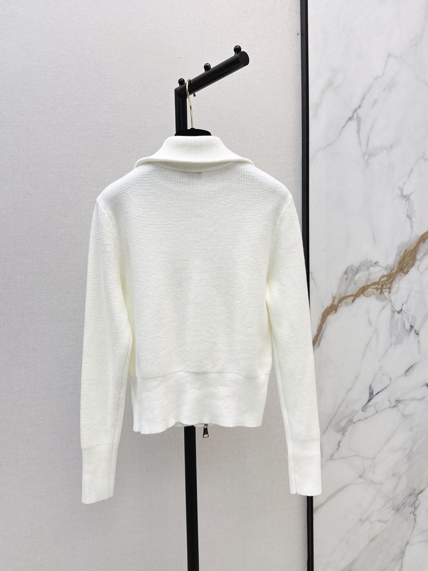 Chan 26fw zip-up knit cardigan