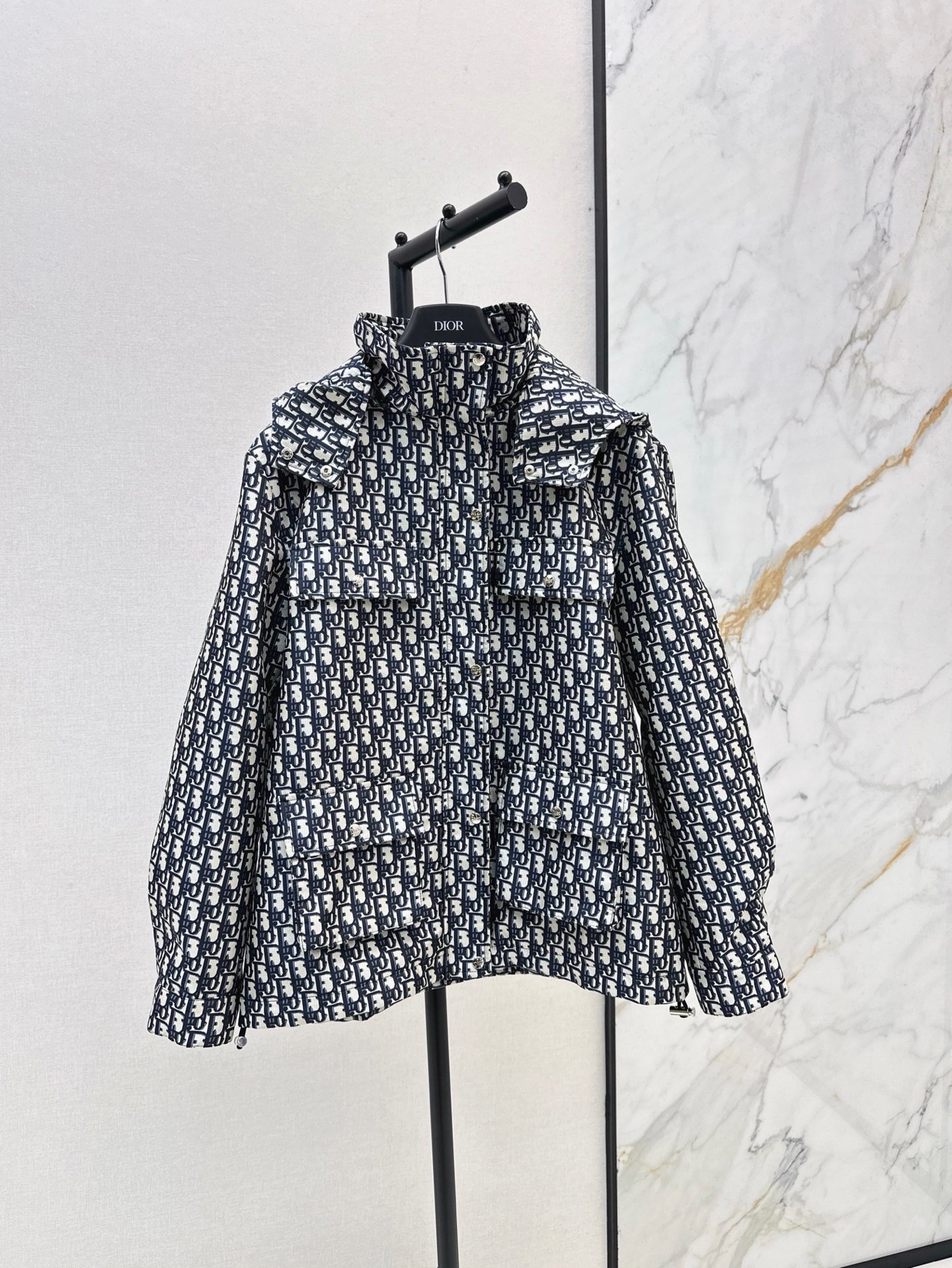 CD 26fw jacquard hooded jacket