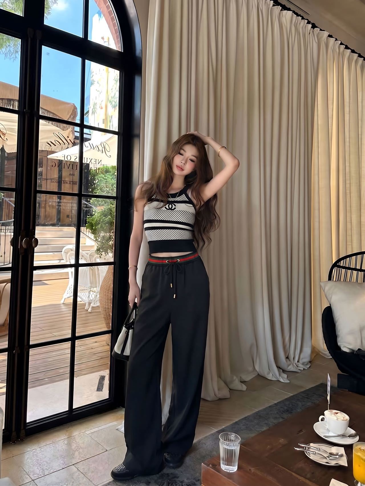 Guc 26fw straight-leg pants