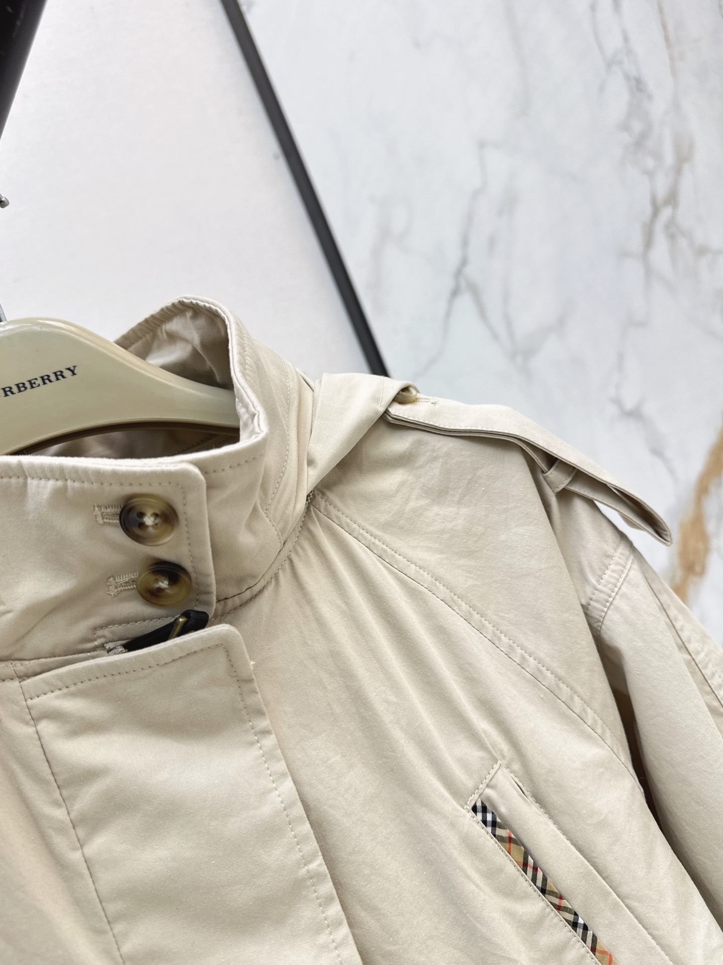Bur 26fw hooded trench coats