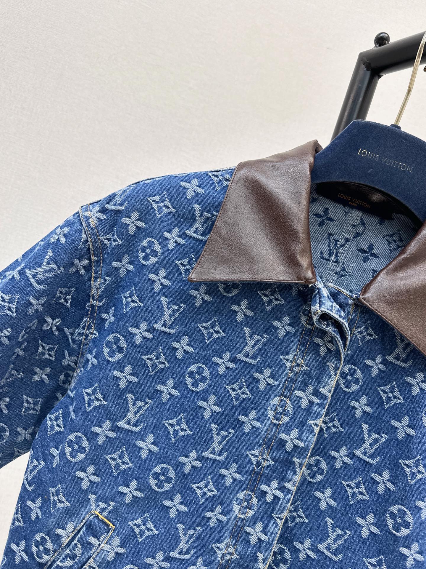 Loui 26fw jacquard denim jacket