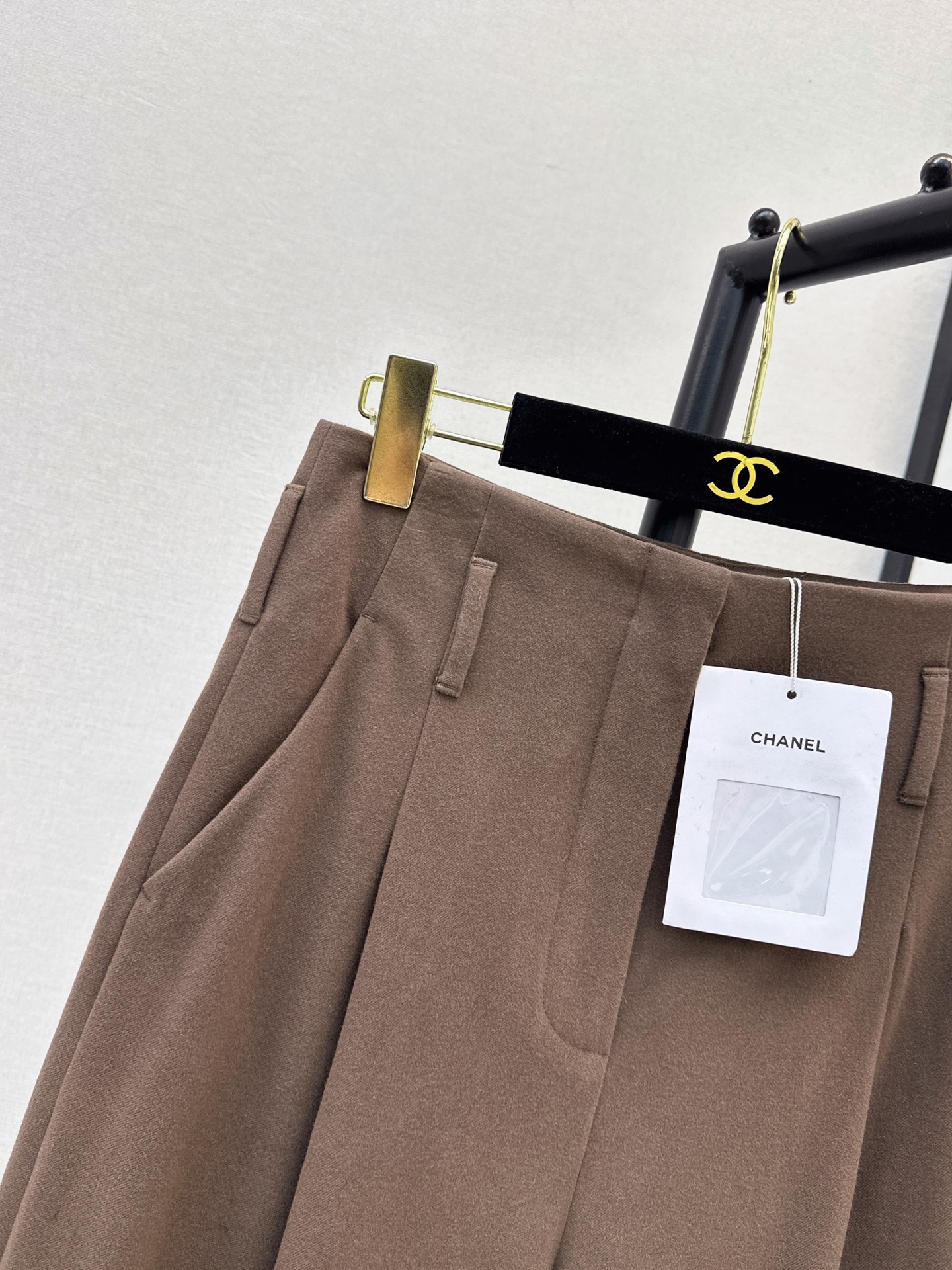 Chan 26fw wool wide-leg pants