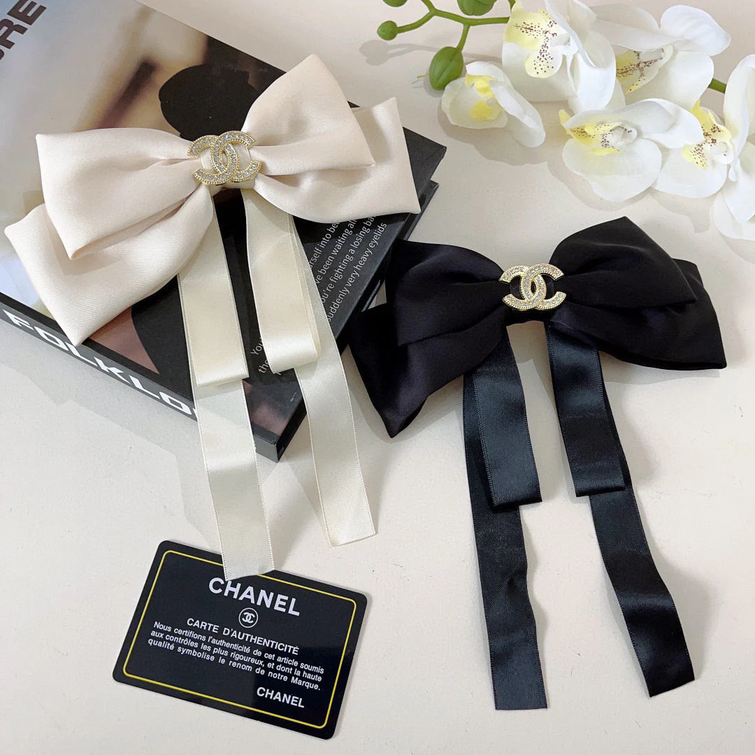 ch bow hair clips