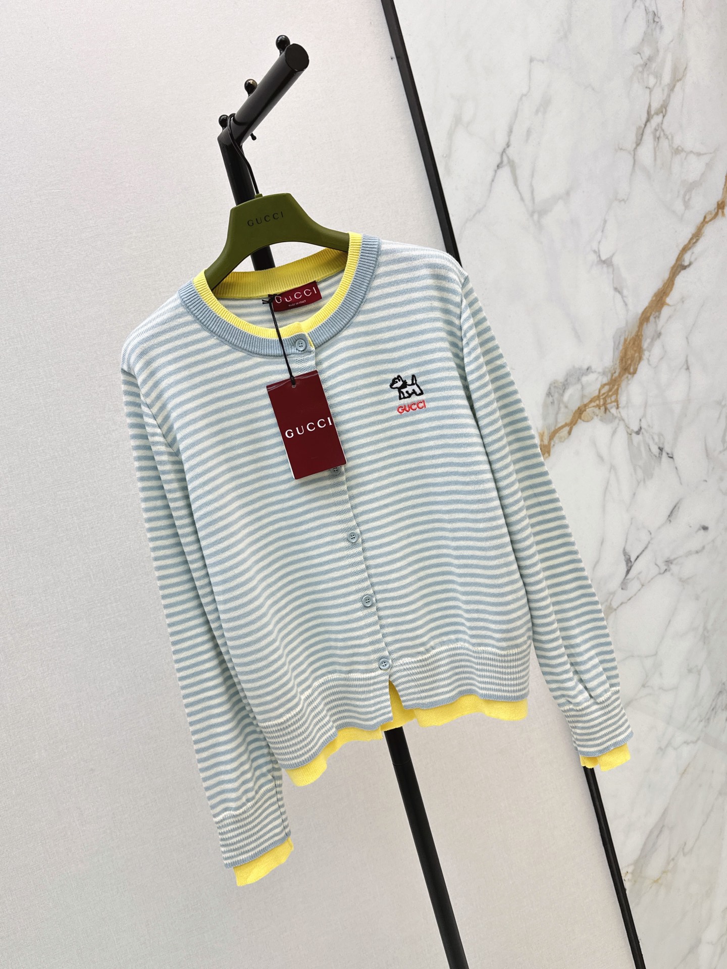 Guc 26fw stripe cardigan