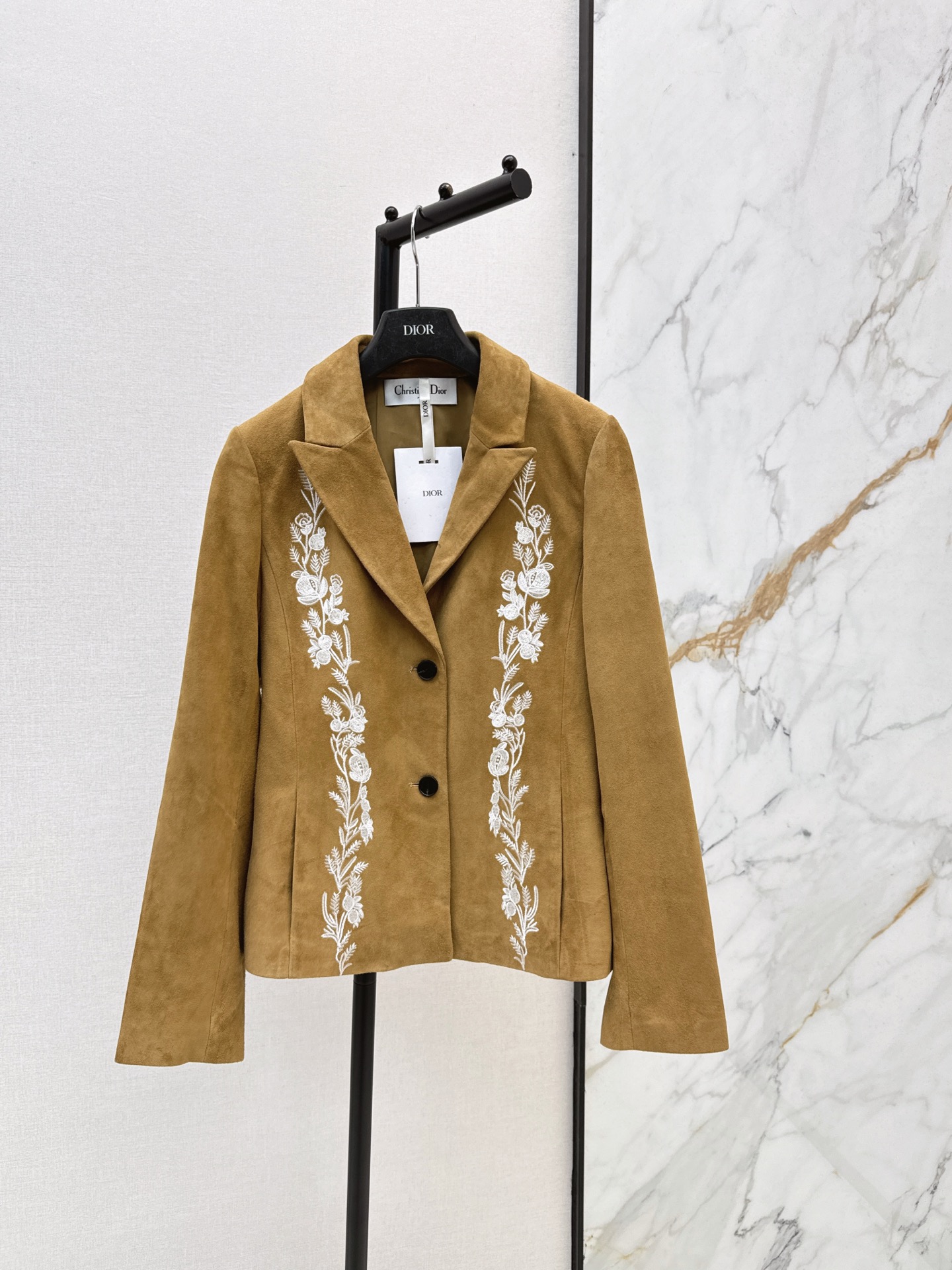 CD 26fw suede fleece embroidery blazer