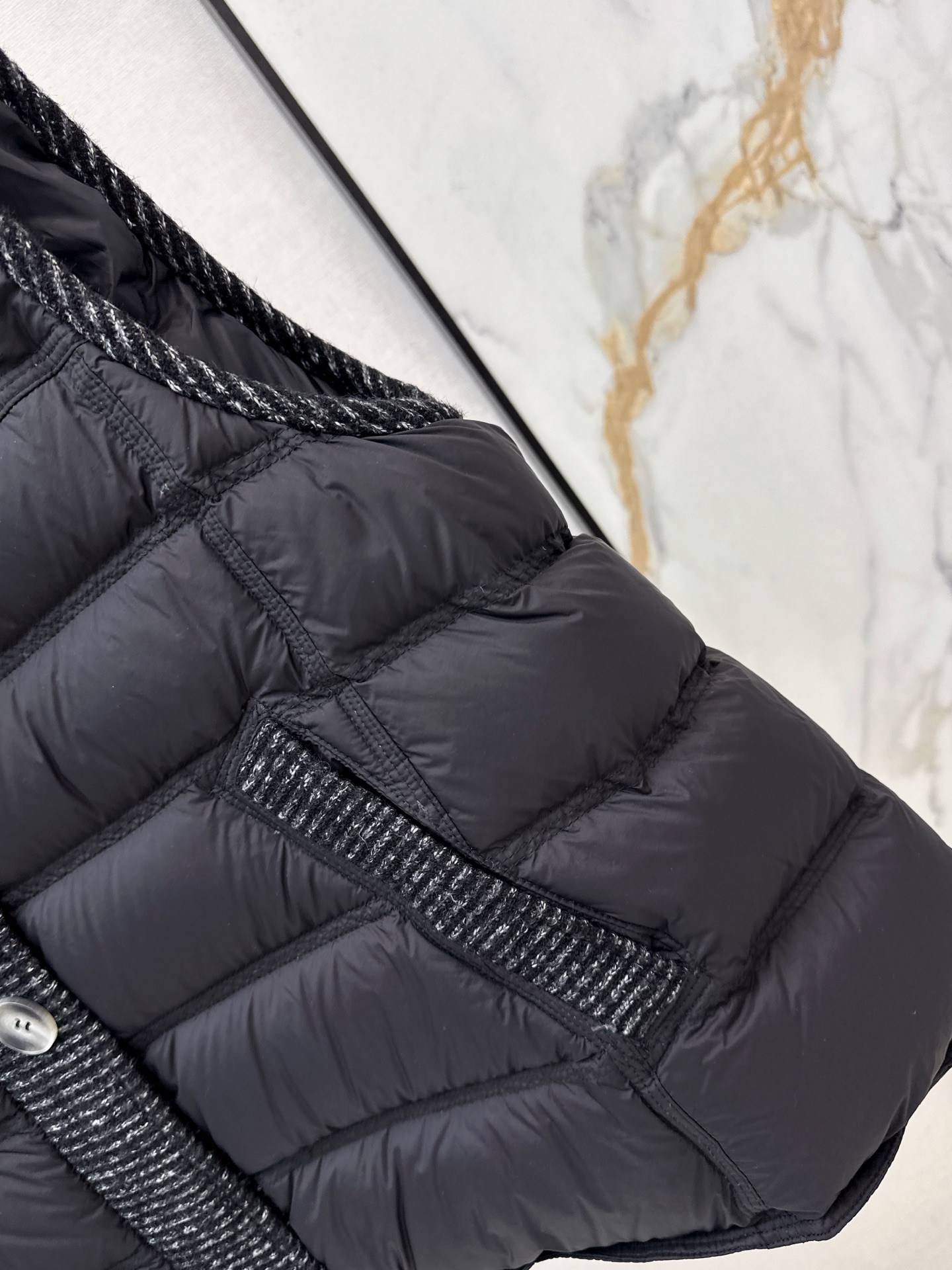 Max 26fw wool contract down vest