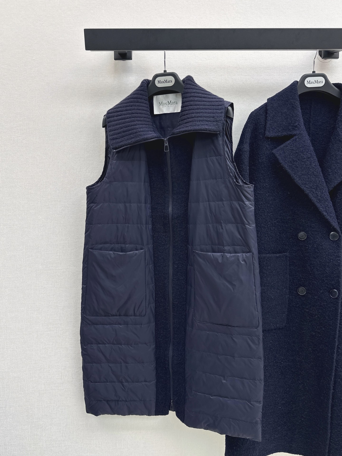 Max 26fw down vest double breasted overcoats set