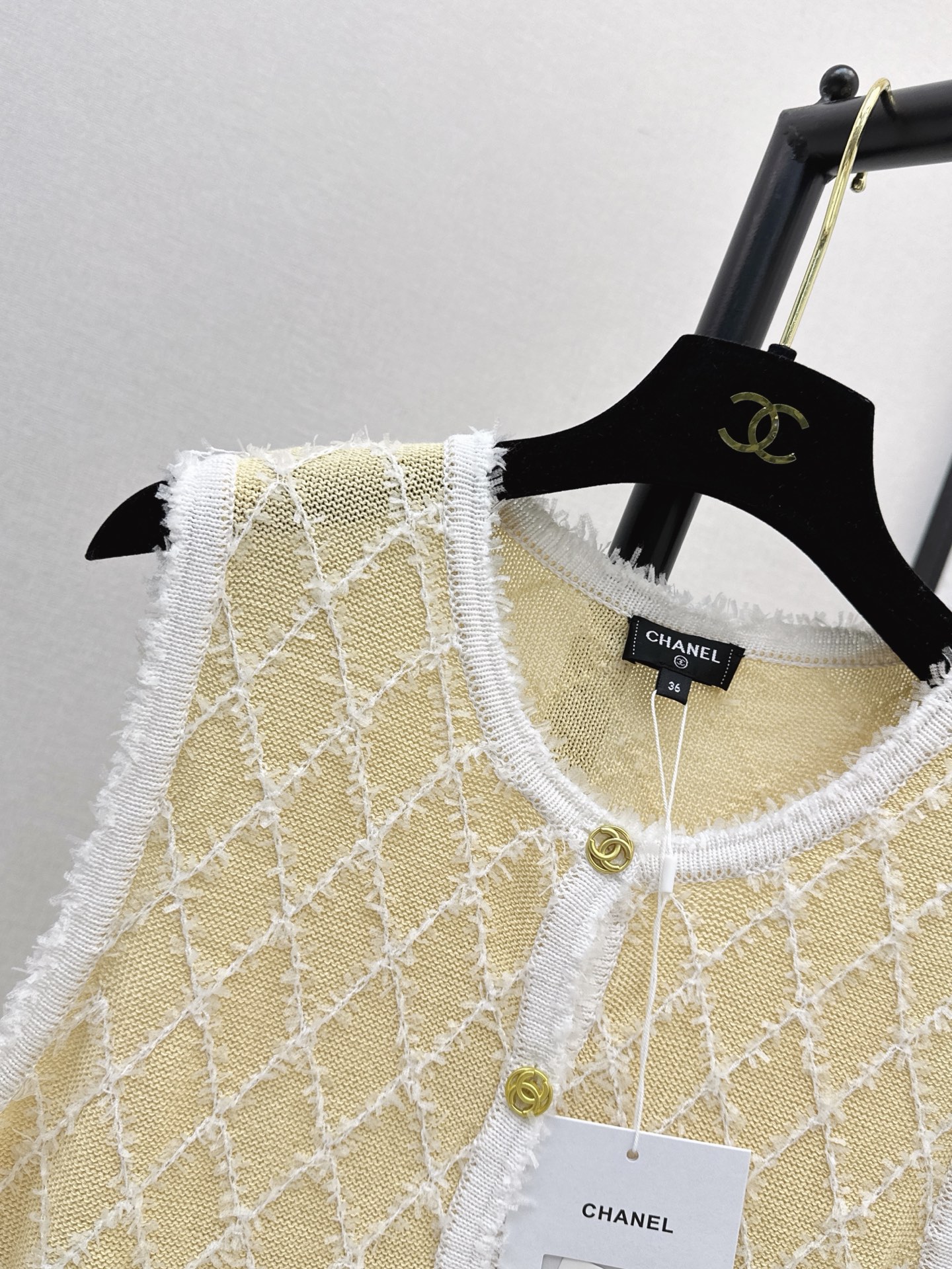 Chan 26fw knit vest jacket