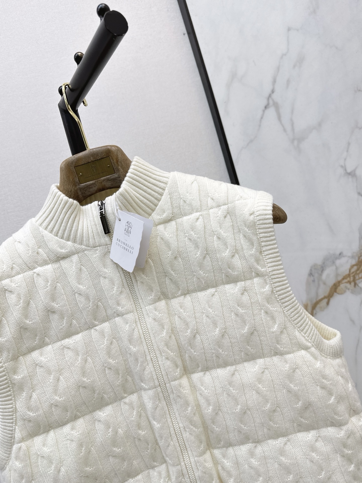 Brun 26fw knit down vest