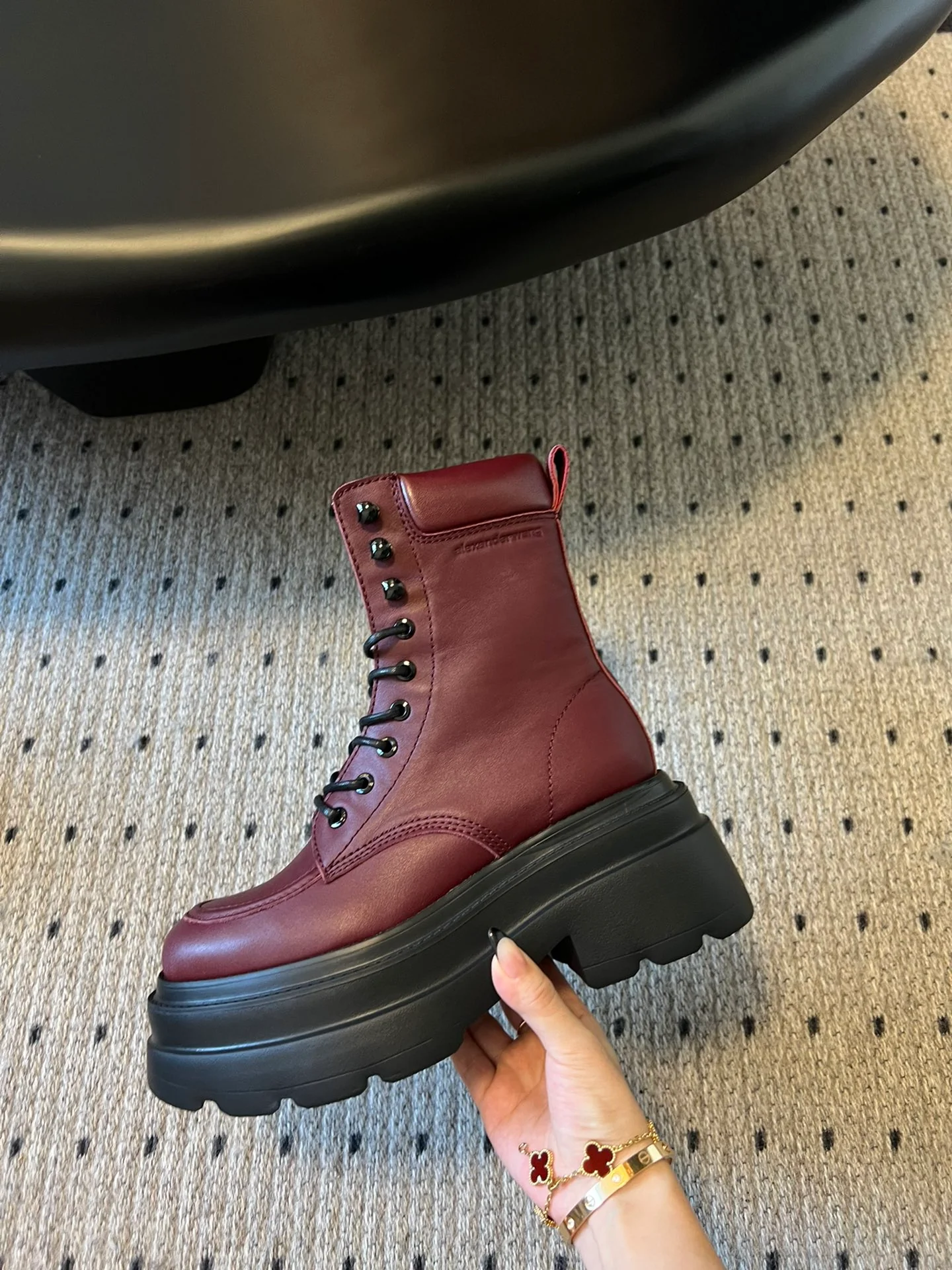 Alex 25fw combat boots