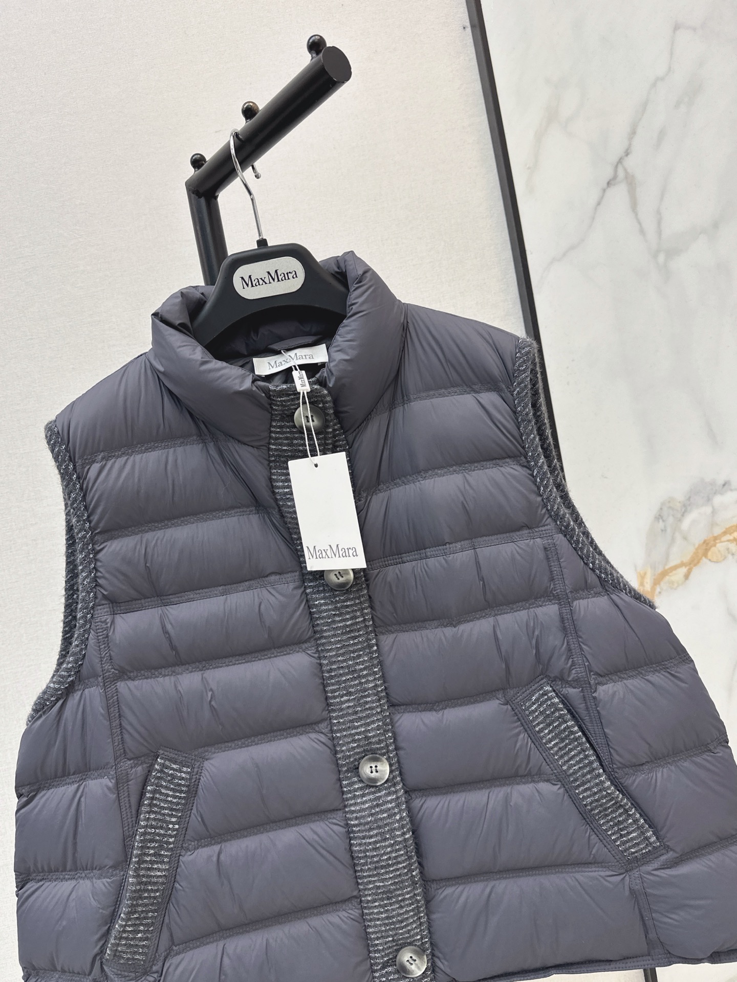 Max 26fw wool contract down vest