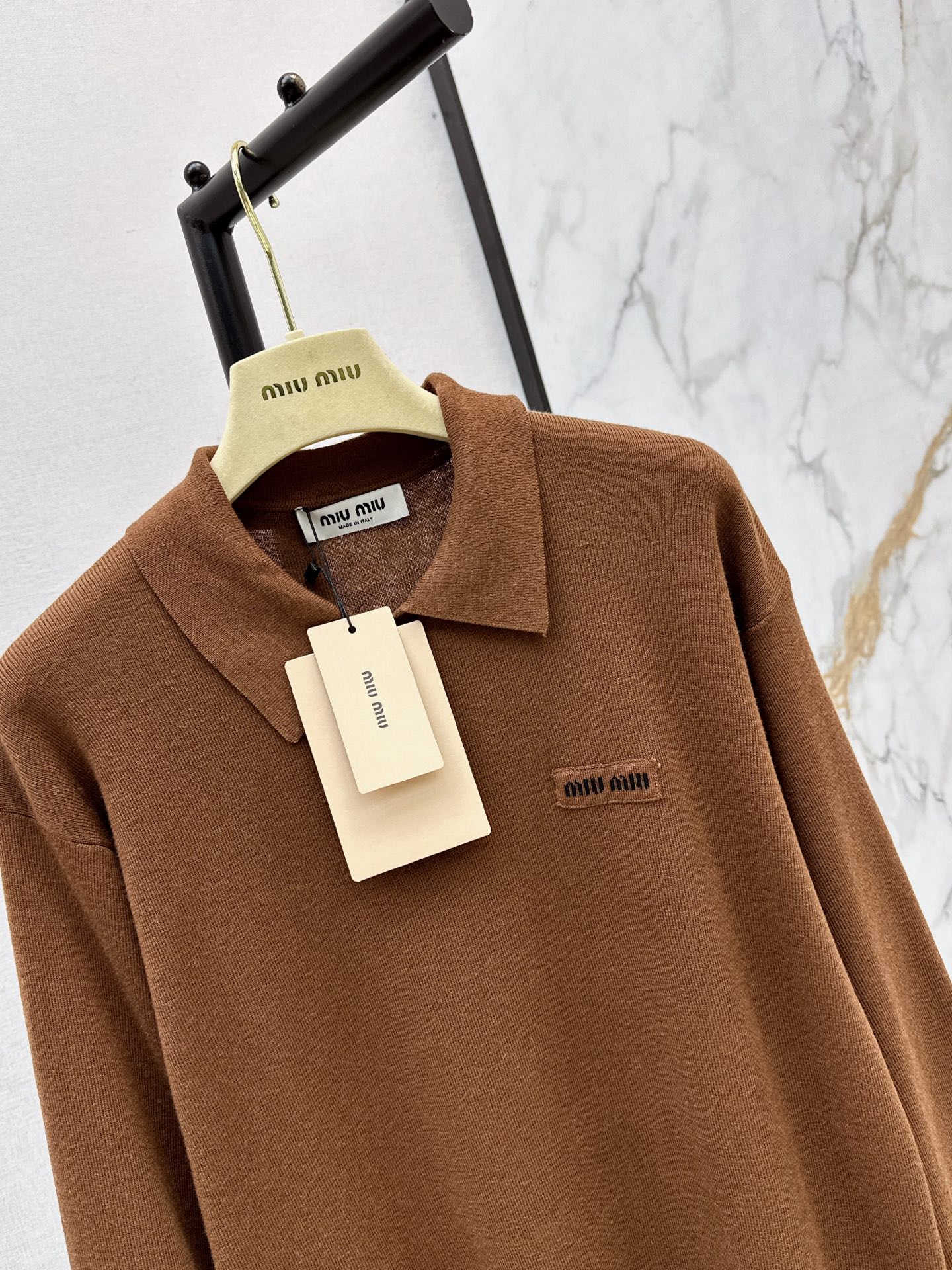 Miu 26fw polo knitwear