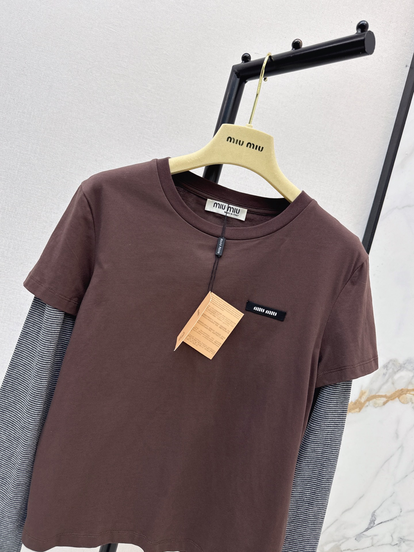 Miu 26fw 2in1 t-shirt