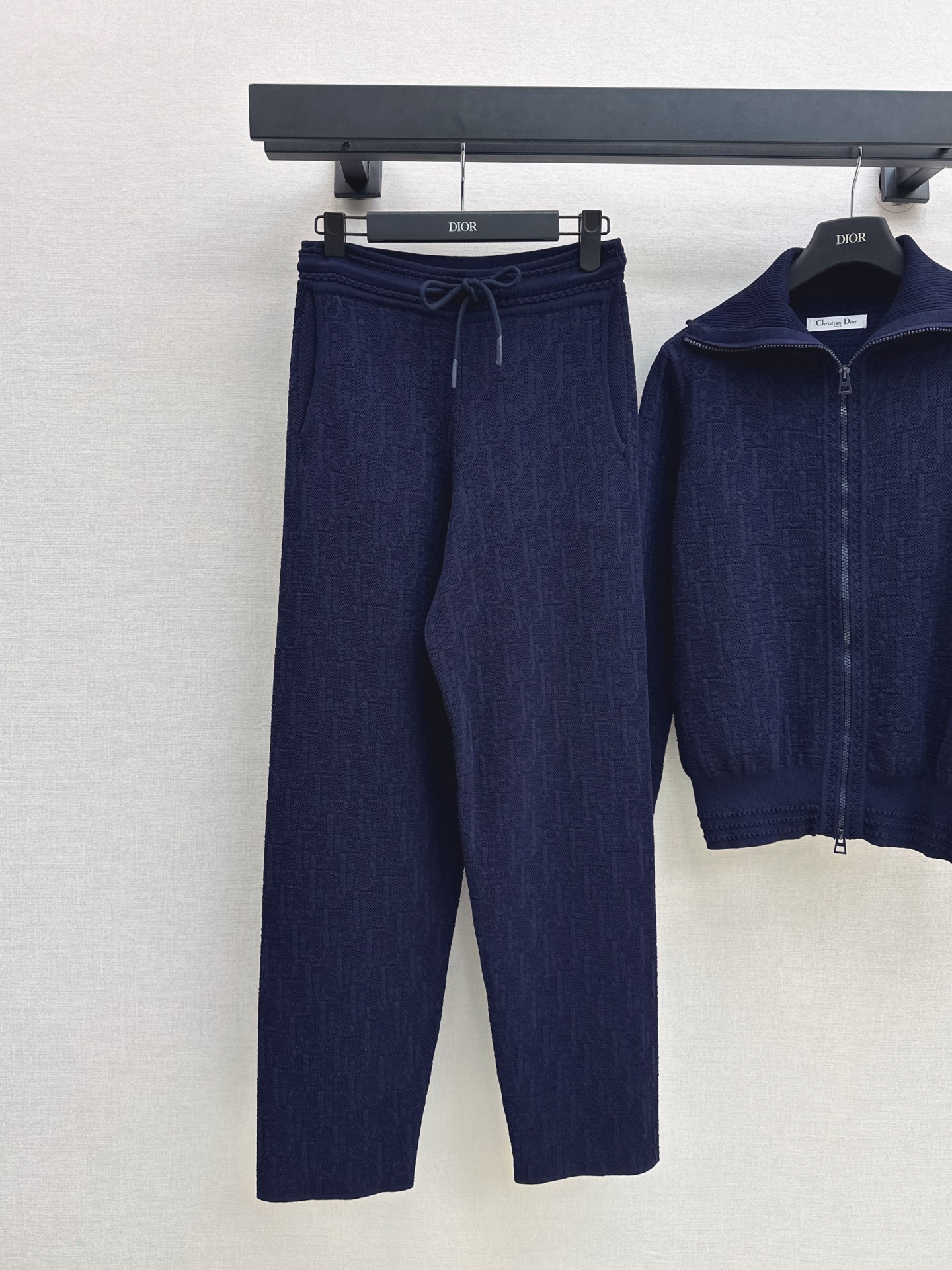 CD 26fw knit zipper jacket pants sets