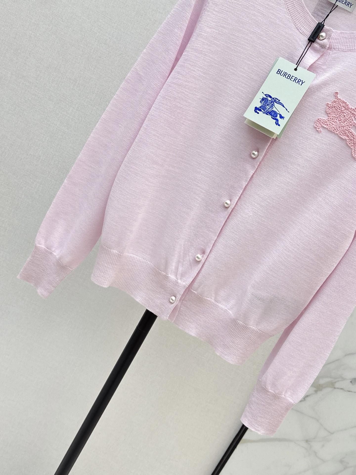 Bur 26fw jacquard knit cardigan