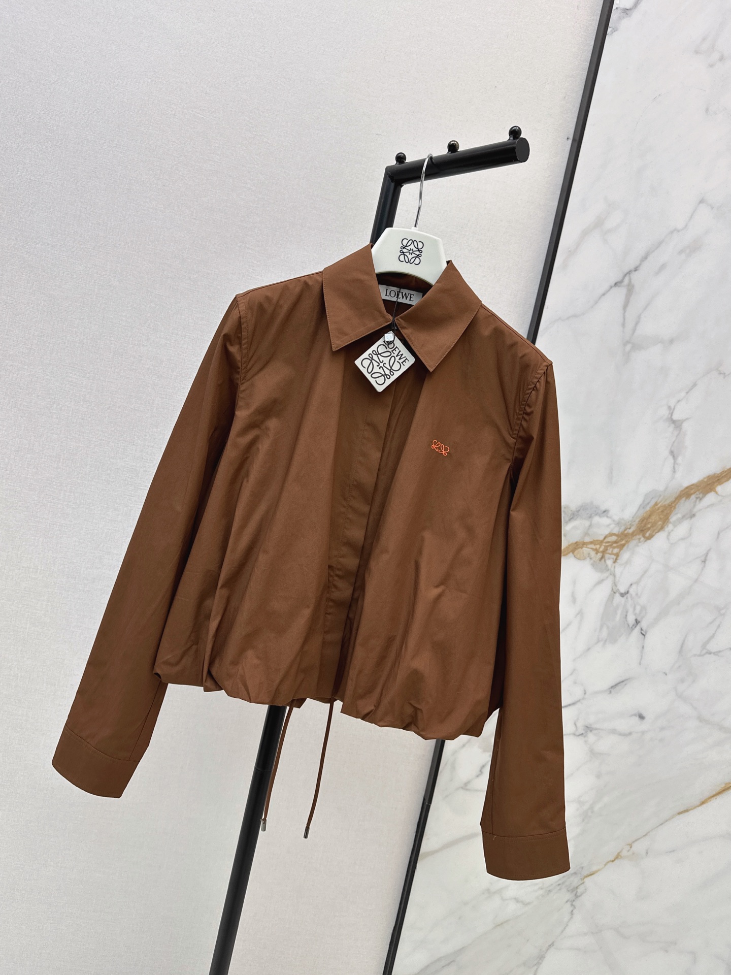 Loe 26fw drawstring shirt