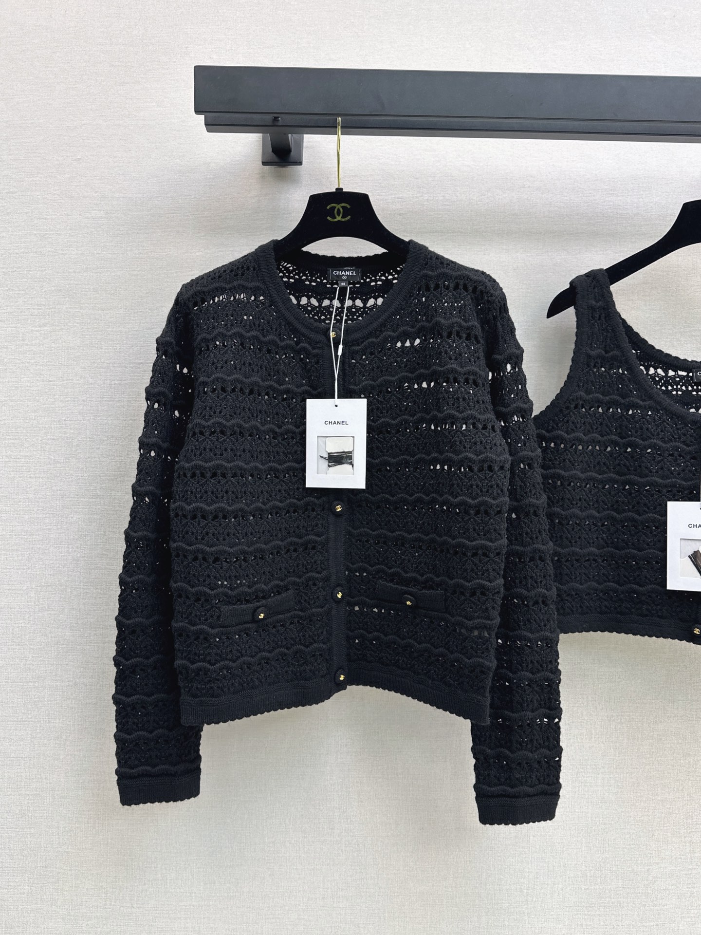 Chan 26fw knit vest cardigan sets